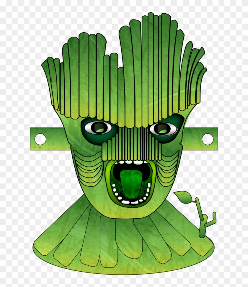Groot Face Mask Cut Out And Colour - Groot Face Mask #925024