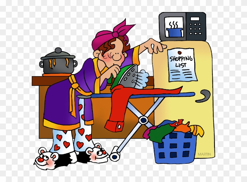 Occupations Clip Art By Phillip Martin Housewife Clipart - دلوعة وفي البيت شطورة #925040