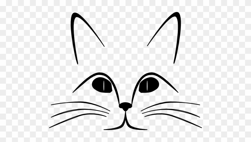 Cat Face Outline Clipart - May Your Heart Greeting Cards #925048