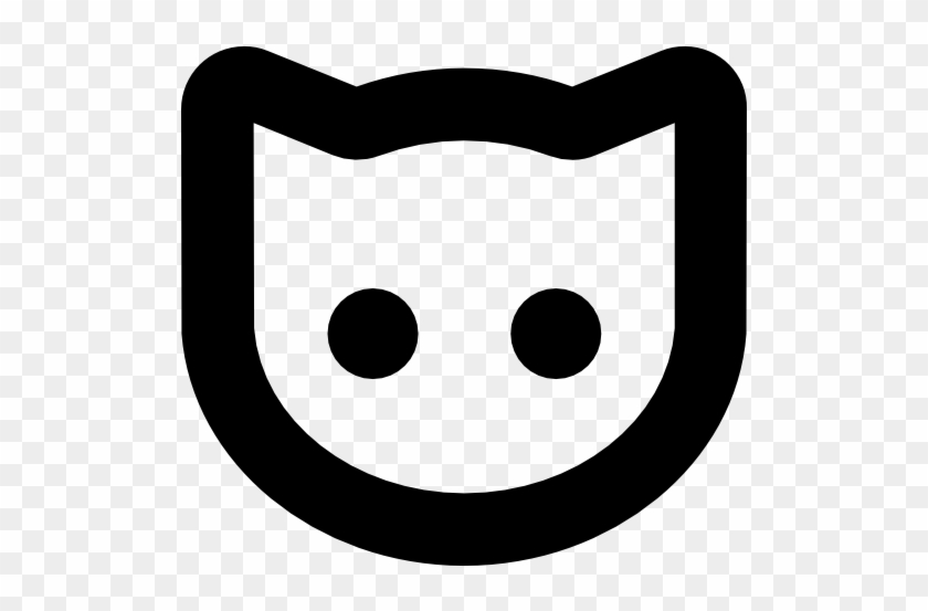 Cat Face Outline Vector - Cat Face Icon Png #925062