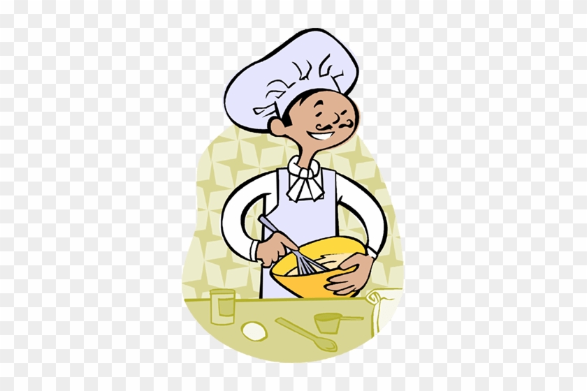 Making A Cake Royalty Free Vector Clip Art Illustration - Baking A Cake Cartoon #925077