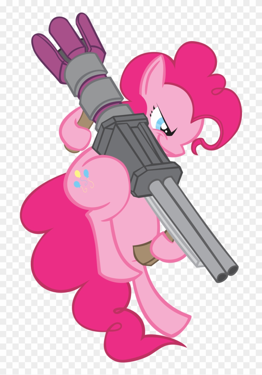 Pinkie Pie Rocket Launcher Vector By Mozlin - Pink Rocket Launcher #925113