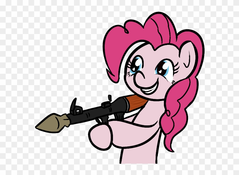 Niksiekins, Gun, Pinkie Pie, Rocket Launcher, Rpg, - Cartoon #925134