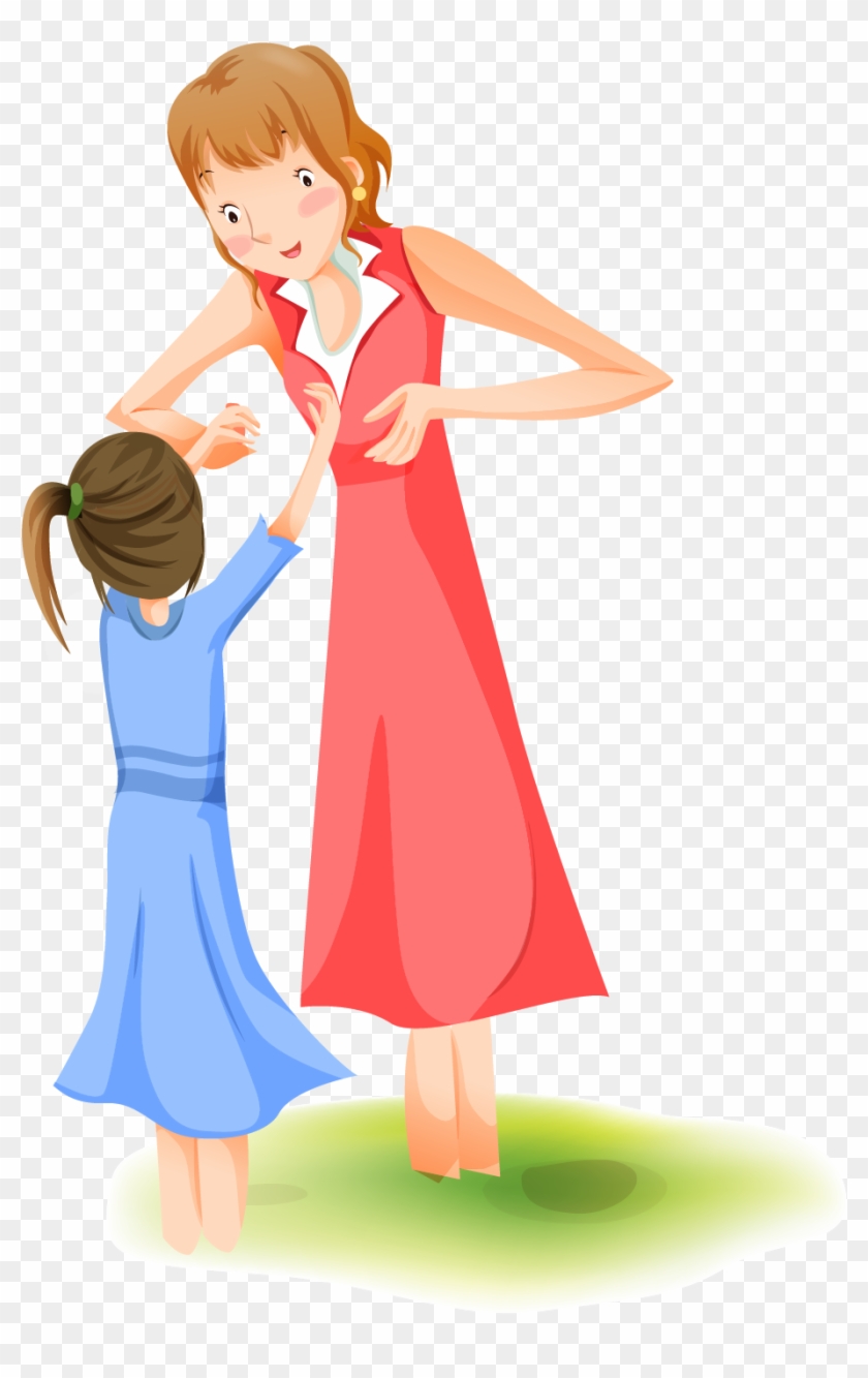 Mother Woman Cartoon Illustration - Girl #925212