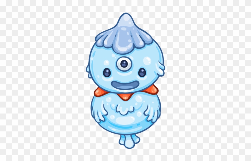 Water Pouch Creature Munzee - Cartoon #925346