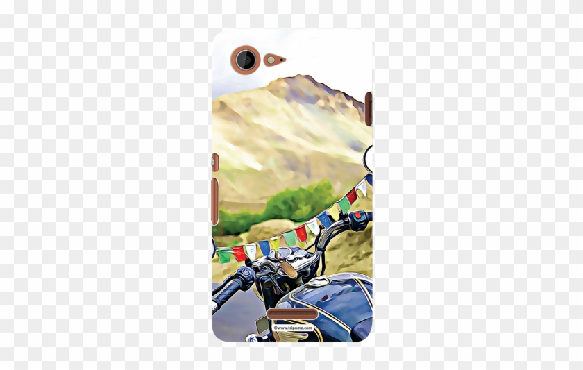 Mobile Case For Sony Xperia E3 Bike Flags - Modern Art #925686