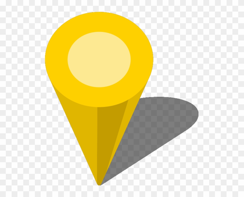 Simple Location Map Pin Icon3 Yellow Free Vector Data - Pin Yellow Png #925879