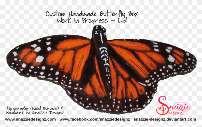 Butterfly Box Designed And Handmade By Snazzie Designz - Monarch Butterfly #925893