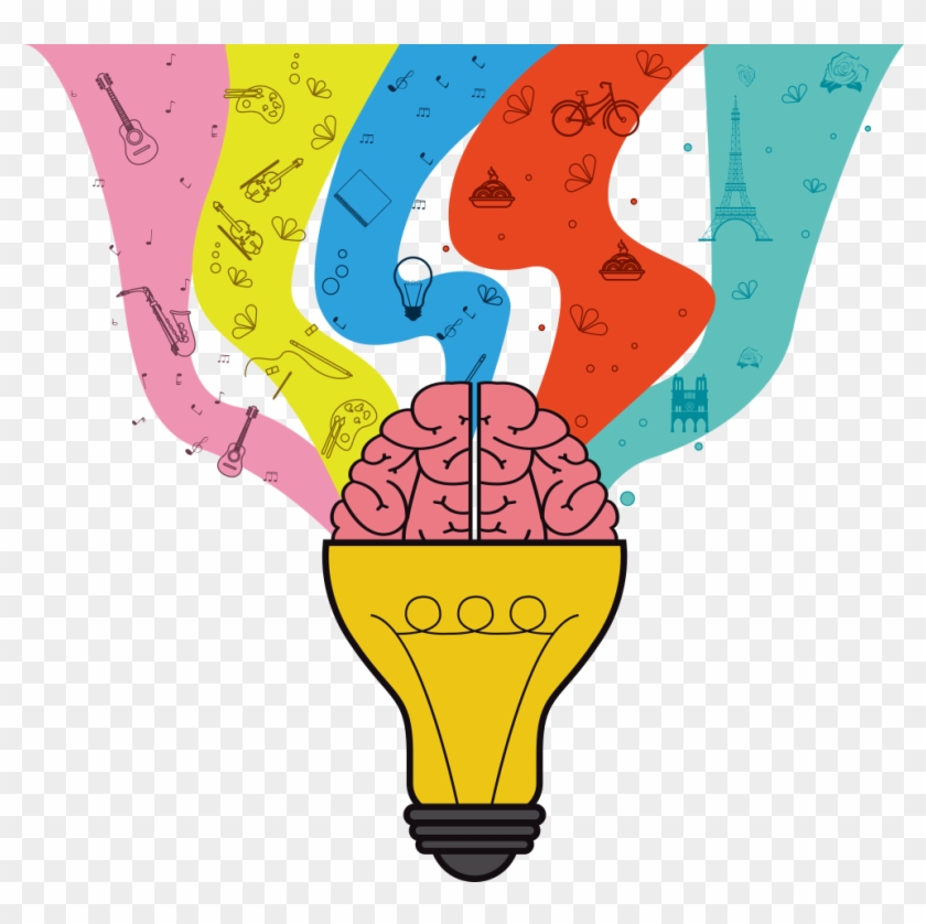 Icon Design Creativity Mind Icon - Creative Brain Vector Png #925906