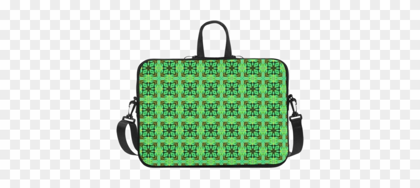 Green Gold Moroccan Lattice Diamonds Quilt Laptop Handbags - Interestprint Designed Laptop Shoulder Bag Dolphins #926029