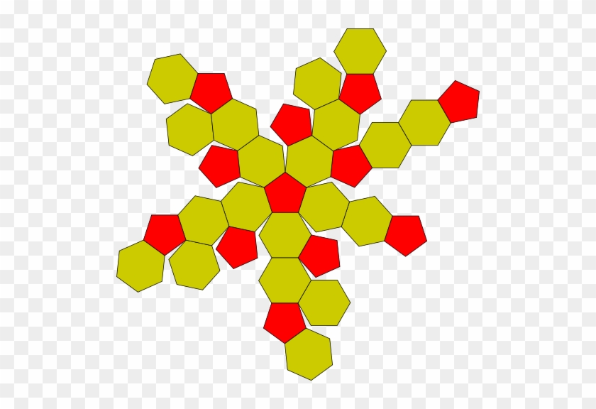 Truncated Icosahedron Flat-2 - Truncated Icosahedron Template #926102