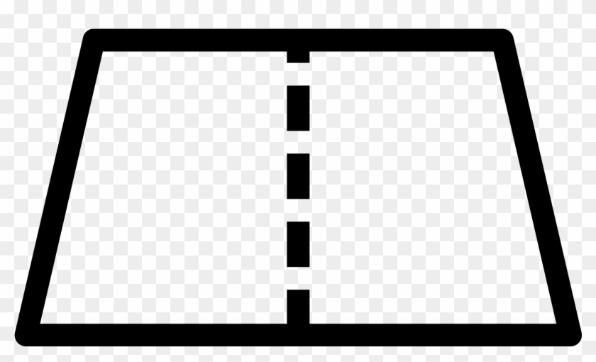 This Is A Picture Of A Road That Has Two Lanes - Road #926229