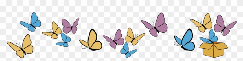 Flying Butterflies Border Stock Photography - Group Of Butterflies Clipart #926402