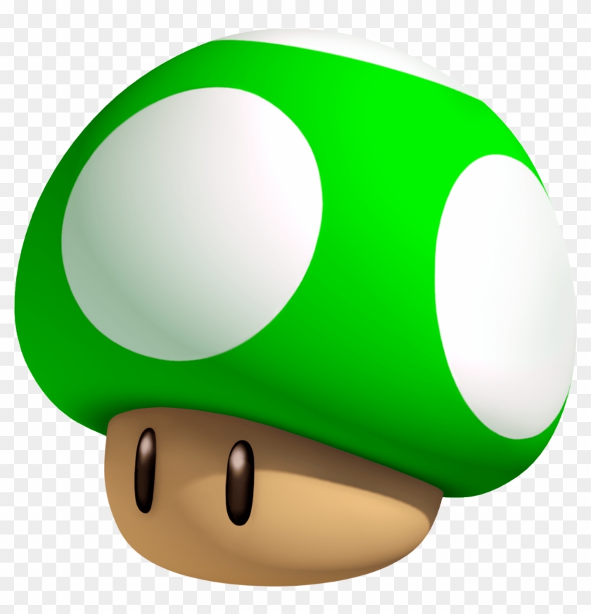 3d 1-up Mushroom Artwork - 1 Up Mushroom Png #926470