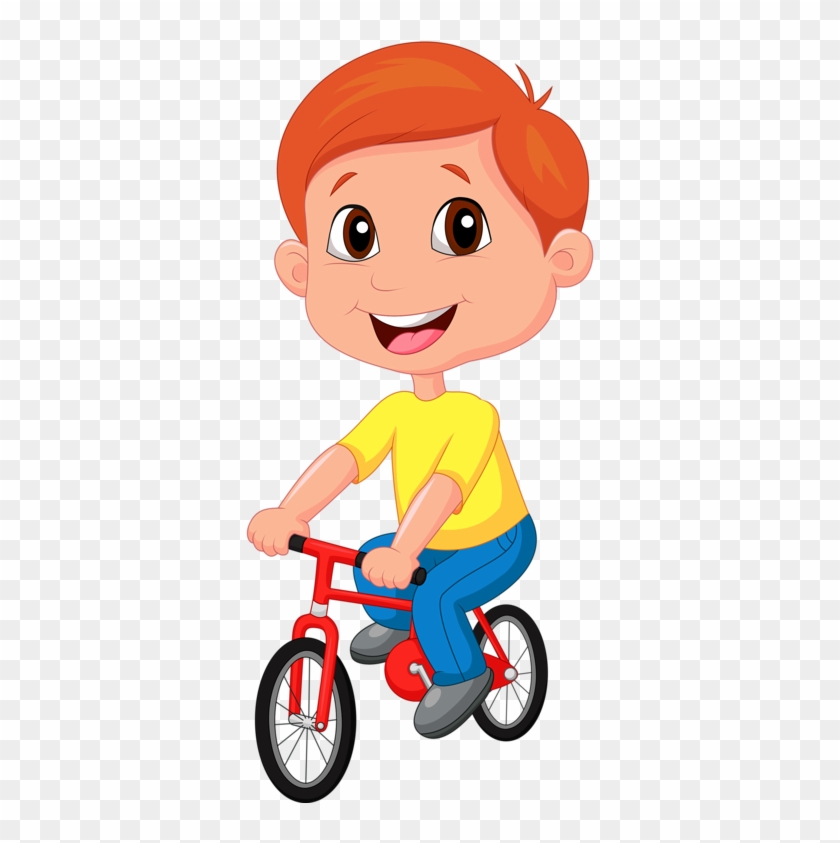 Baby Boy On Bicycle Cartoon Clip Art Images On A Transparent - Cartoon Boy No Background #926469