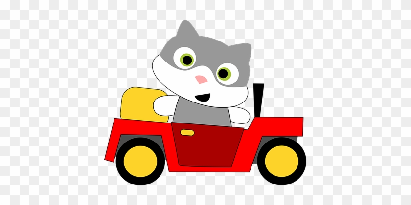 Baby Decoration Car Cat Car Car Car Car Ca - Cat In The Car Clip Art #926471