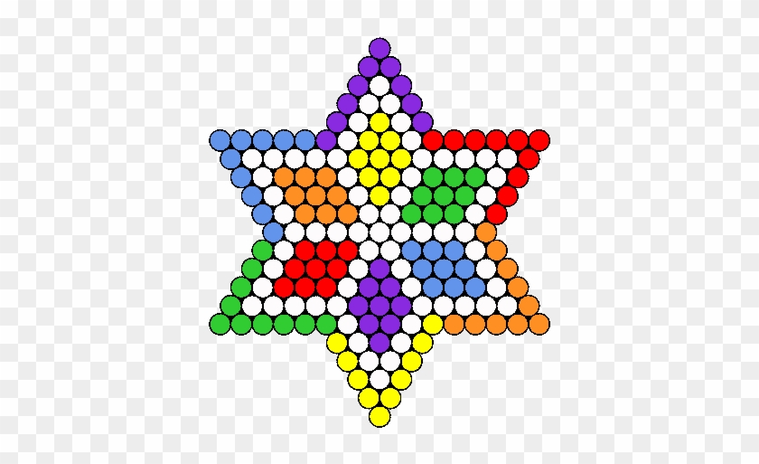 By - Black And White Hama Bead Star #926695