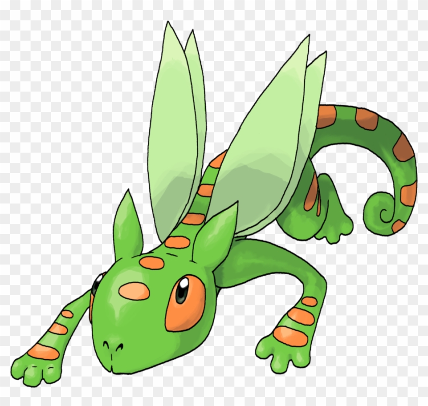 Fakemon Replacement- Geckaty By Jellojolteon2000 - Ground Flying Type Pokemon #926802