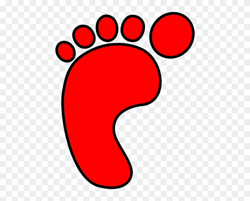 Red Foot Print Clip Art #926912