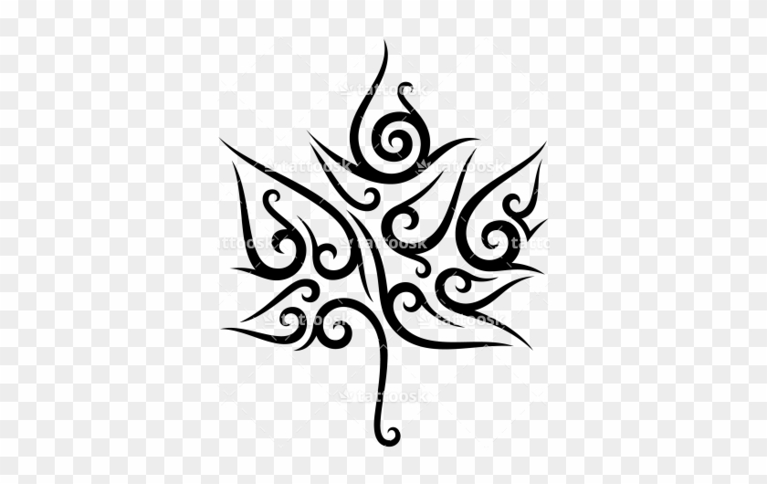 Maple Leaf Clipart Tribal - Symbol #927011