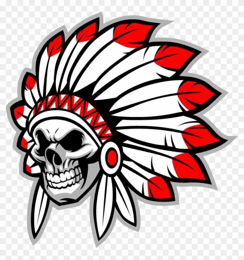 Native Americans In The United States Tribal Chief - Native American Skull Logo #927034