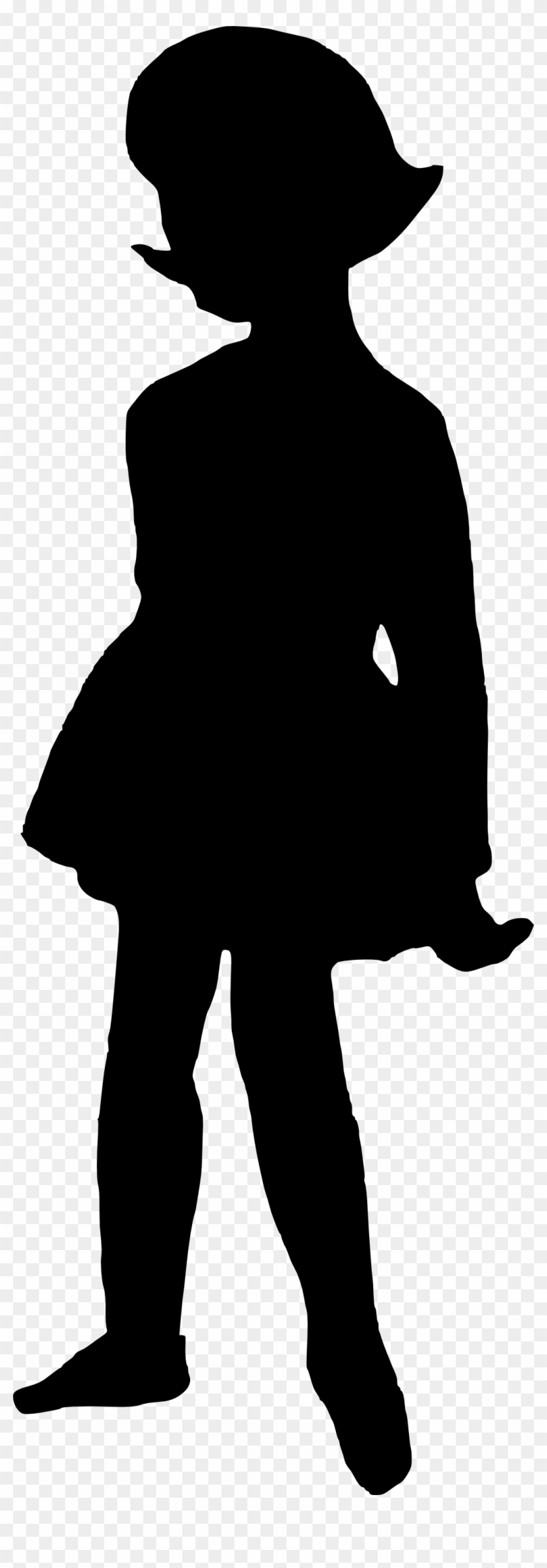 Free Download - Silhouette Of A Girl Png #927077