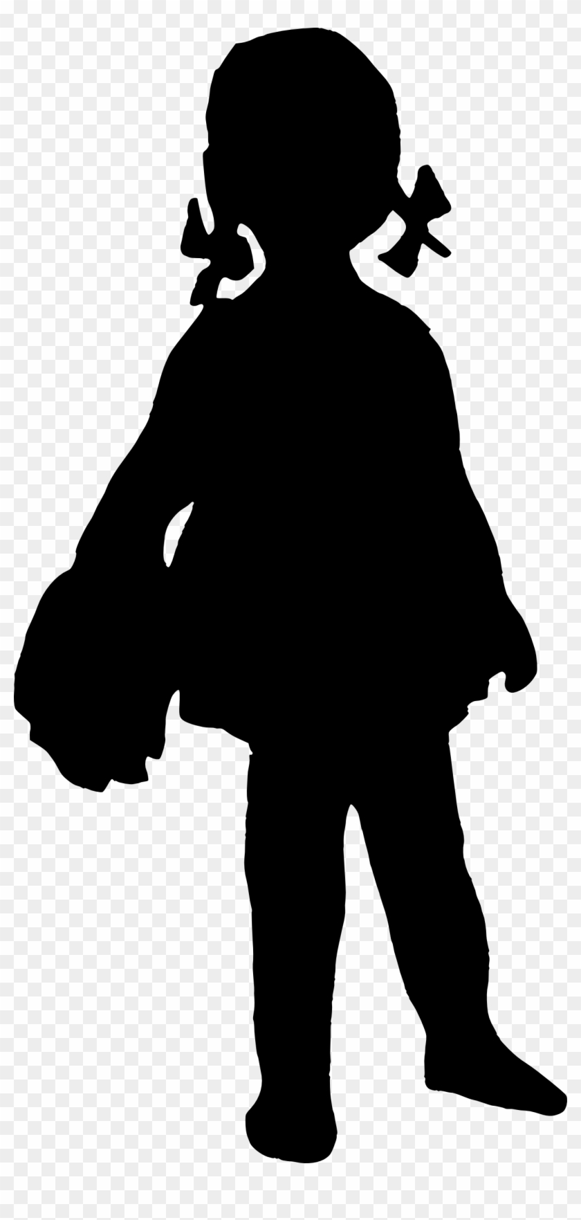 Free Download - Silhouette Of A Girl Png #927083