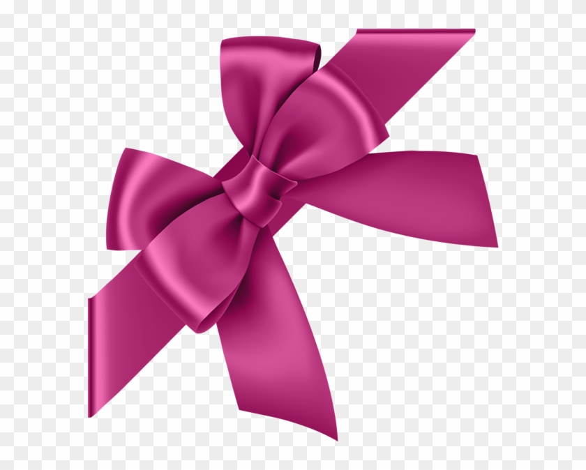 Pink Corner Bow Transparent Clip Art Image - Red Corner Ribbon Png #927201