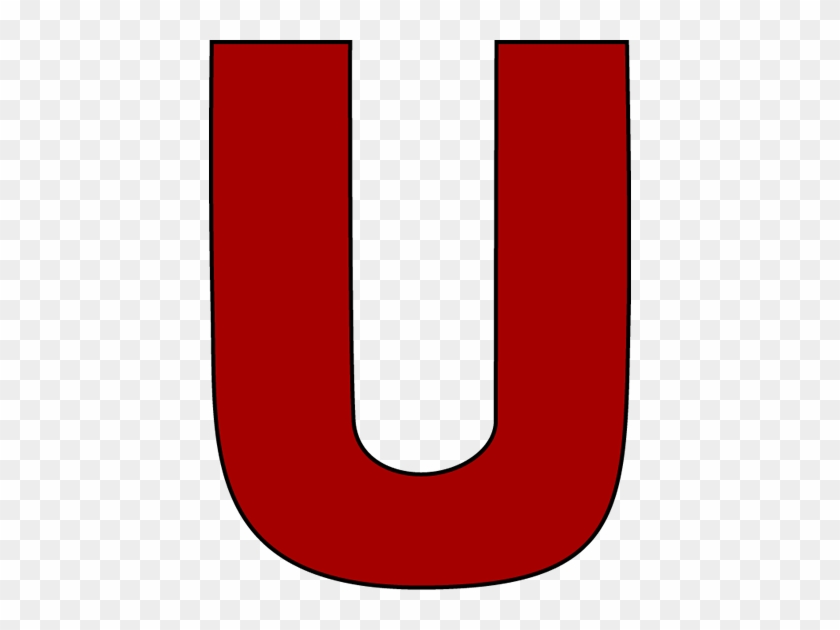 Red Letter U Clip Art Image - Letter U In Red #927267