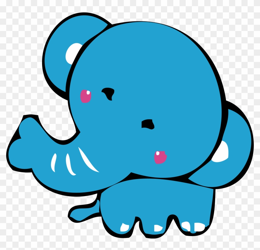 Cartoon Blue Clip Art - Elephants #927346