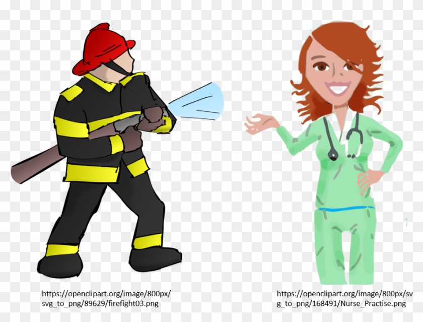 Firefighter And Nurse - Fireman Crafts For Preschoolers #927361