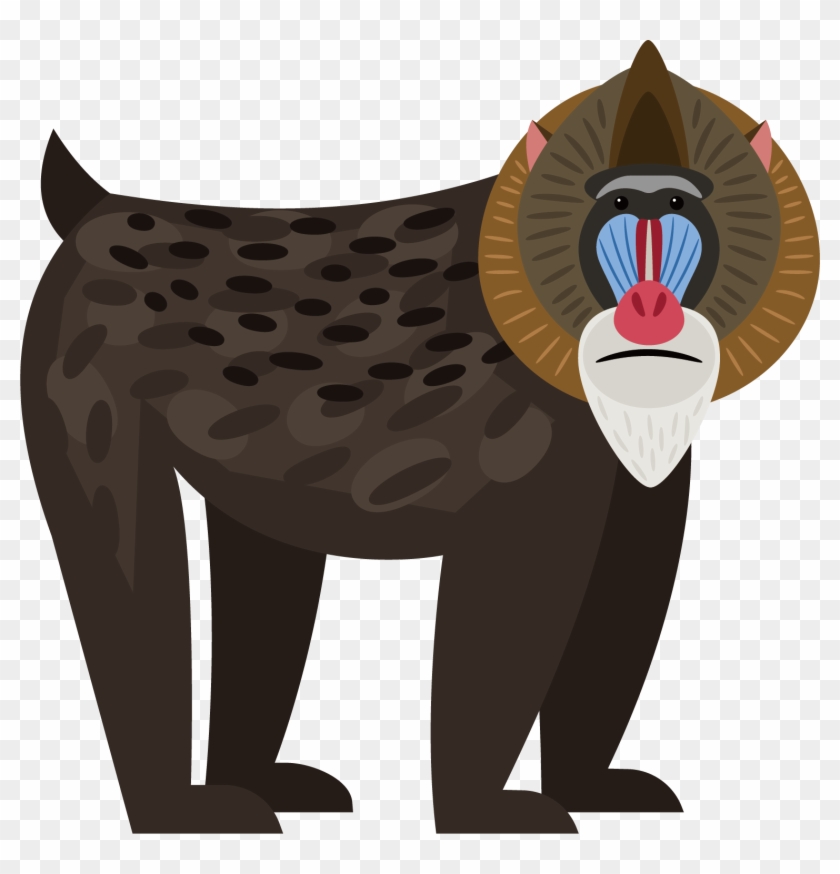 Baboon Clipart African Monkey - Paint Of Baboon #927436