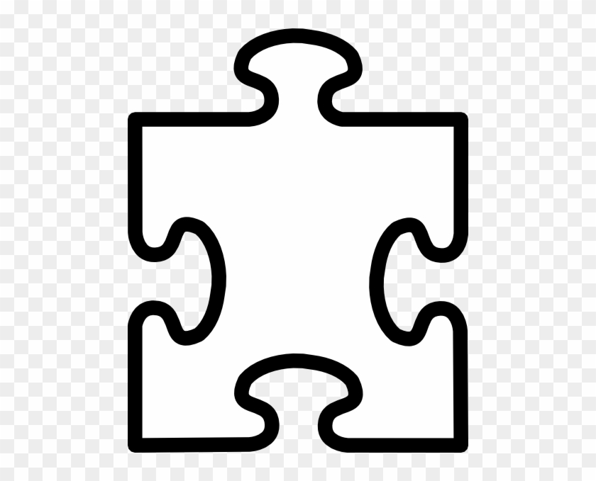 Multi White Puzzle Clip Art At Clker - Puzzle Pieces Template #927557