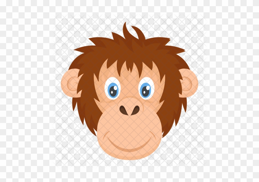 Monkey Head Icon - Gorilla #927575