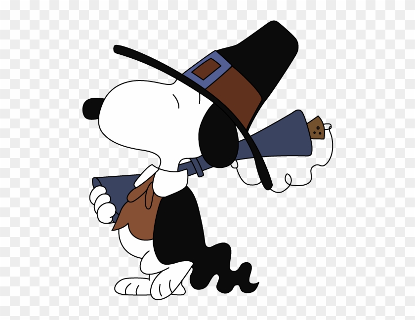 Happy Thanksgiving Free Pilgrim Snoopy Vector - Thanksgiving Clip Art #927586
