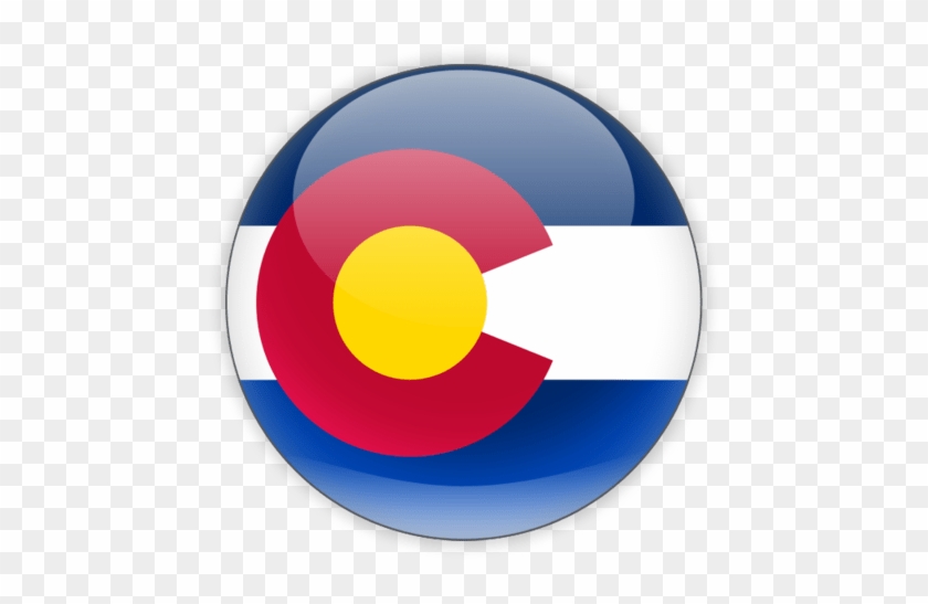 Round Colorado State Flag #927686