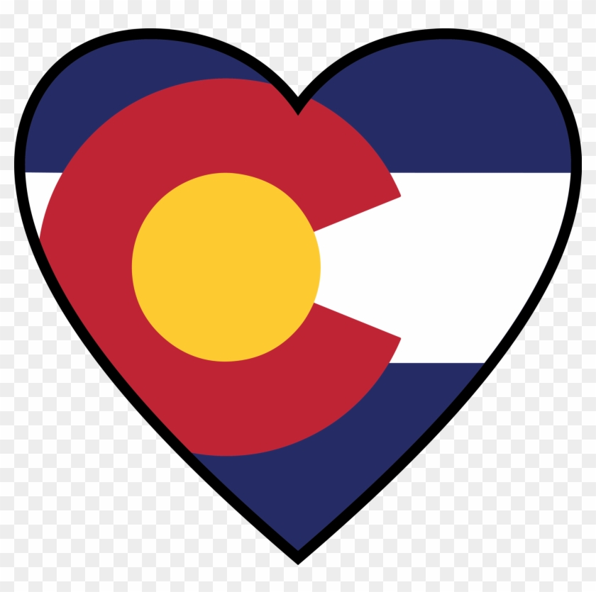 Colorado Clipart Colorado Flag Clipart - Colorado Flag Heart Png #927725