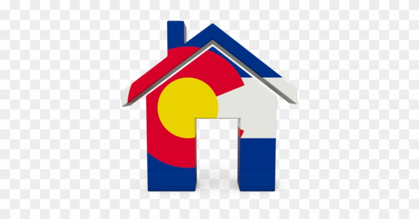 Home Icon Illustration Of Flag Colorado - Flag #927730