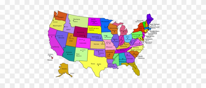 Do You Know Your U - States And Capitals Map #927749