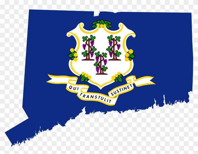 Flag-map Of Connecticut - Flag-map Of Connecticut #927798
