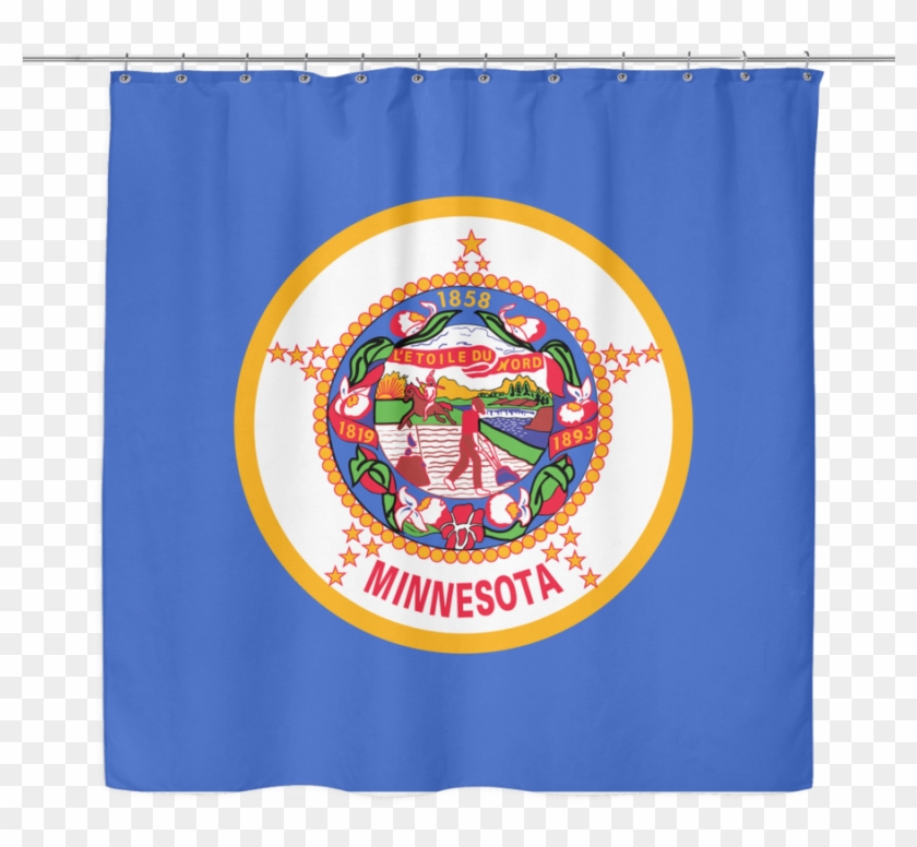 Minnesota State Flag Shower Curtain - State Flag Of Mn #927806