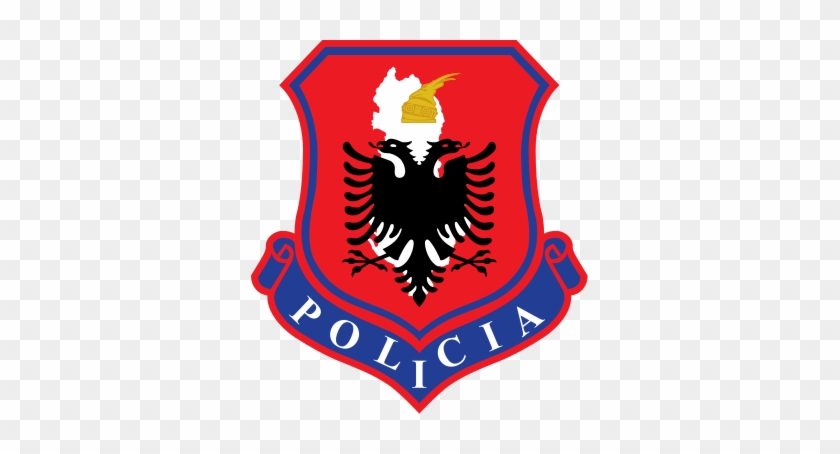 Albanian Police Logo Patch - Albania Two Headed Eagle #927804