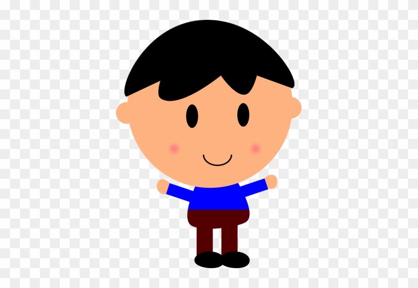 Little Boy Clipart Greeter - Little Cartoon Boy Png #927841