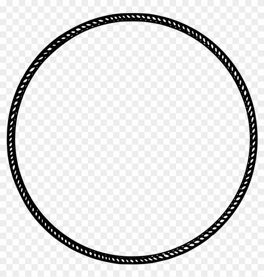 This Free Clip Arts Design Of Rope Ring - Circle Outline #927856