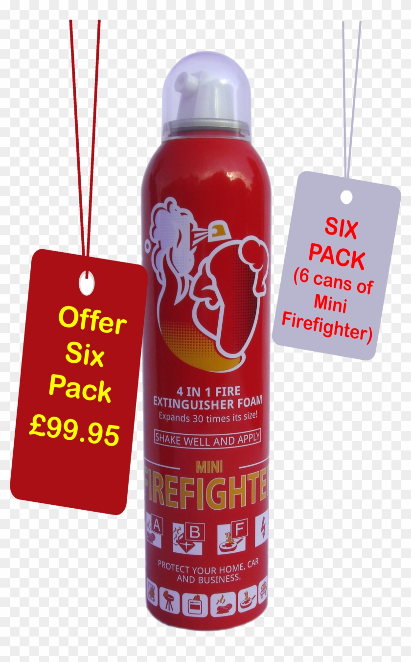 250ml Six Pack - Mini Firefighter Fire Extinguisher Uk #927870
