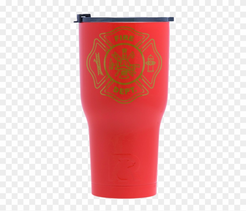 Red With Gold Tumbler - Pint Glass #927879
