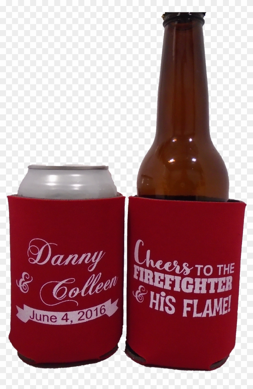 Firefighter Wedding Koozies Fireman Coozies Party Favors - Koozie #927905