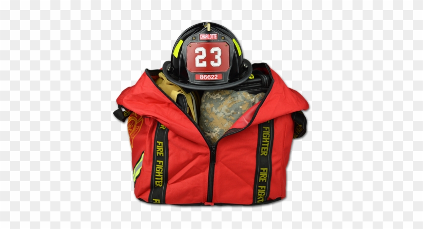 Step-in Firefighter Turnout Gear Bag W/ Triple Trim - Bag #927914