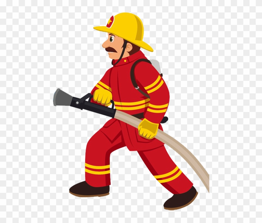 Fire Safety & Security - Fireman Clipart #927989