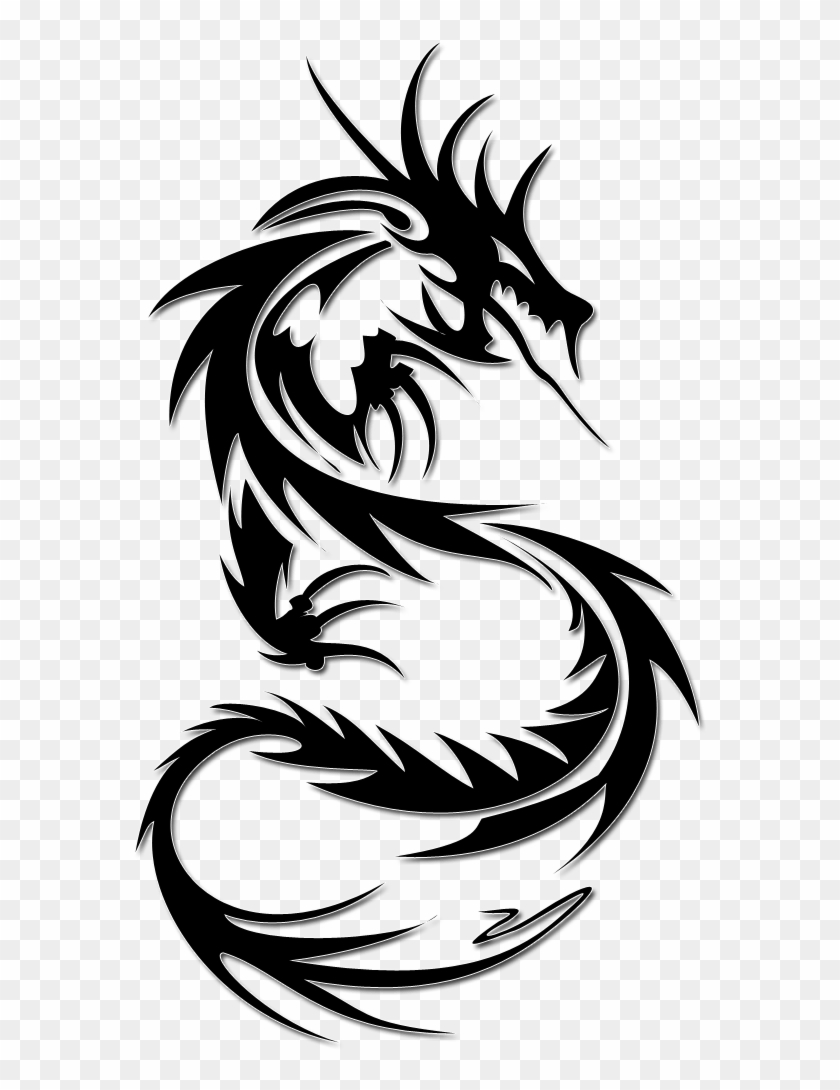 Tattoo Clipart Transparent Background - Simple Dragon Tattoos Designs -  Free Transparent PNG Clipart Images Download